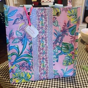 LILLY PULITZER MARKET SHOPPER use for groceries or the beach or farmer’s market